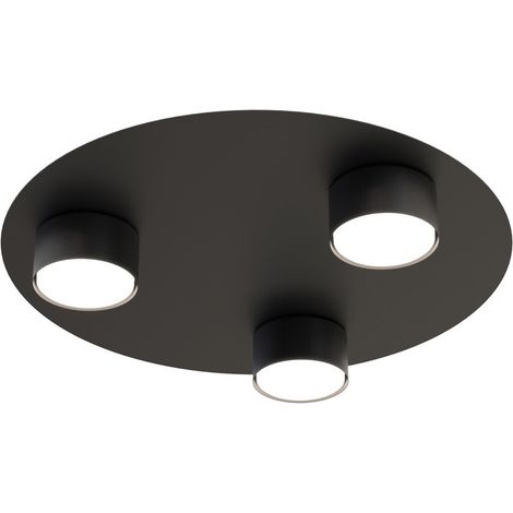 Lampada a Soffitto Bolx, Metallo, Nero, 40x7x20 cm