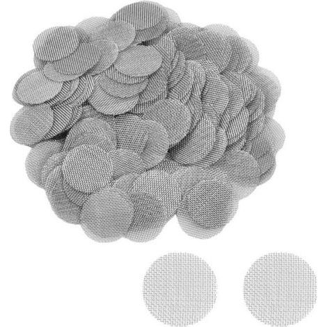 200 Stück Edelstahl-Pfeifensiebe, Pfeifensiebe, Edelstahl-Rauchersiebe, Siebfilter (1/5)