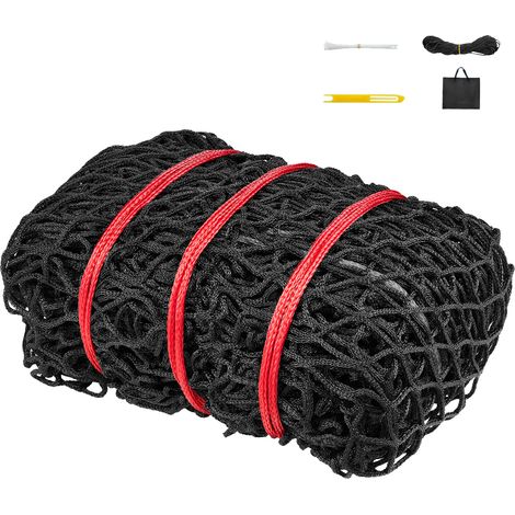 VEVOR Filet a Foin Balle Ronde 1,8x1,8x1,8 m Filet Balle Foin Cheval PE pour Alimentation Lente Chevaux, Maille 3,8 cm sans Nœuds Attaches Autobloquantes Navette Aiguilles Ficelle Reparation et Sac (1/5)