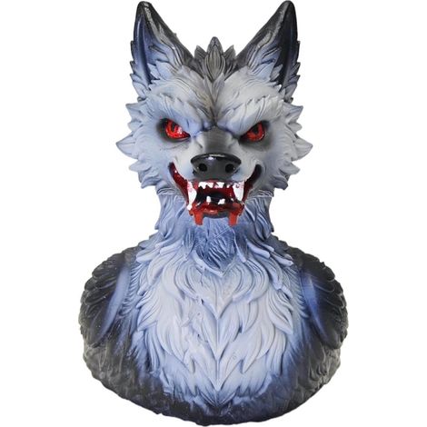 Figurine Loup-Garou Canard Décoration Gothique Halloween en Résine Canards Loups-Garous d'Horreur Pour Maison Appartement Bureau Bibliothèque Cheminée Fête (1/5)