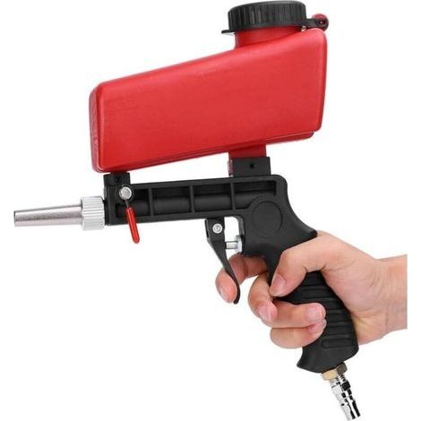Sableuse pneumatique portable – Pistolet à sableuse professionnel – Débit max élevé – Pour enlever peinture et rouille – Conception ergonomique (1/4)