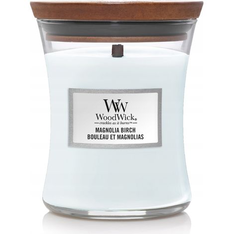 WoodWick Magnolienbirkenkerze 275 g (1/3)