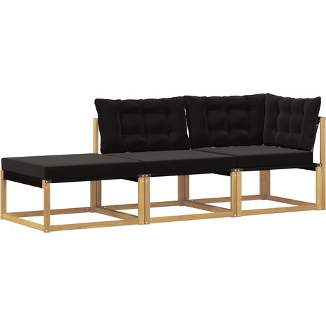 Maison Exclusive - Sectional Sofa Einheiten mit Kissen Weiß 241,5