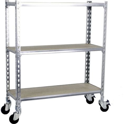simonrack Étagère moderne métallique sur roues (1/2)