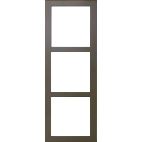 Porta Scorrevole Marrone Ral7006 Vetro Trasparente H204 x L73