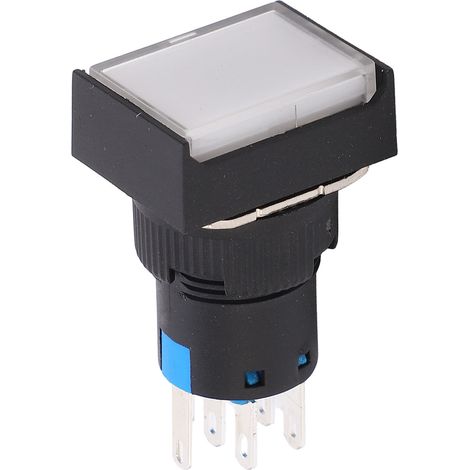 Industrieller, selbstverriegelnder 5-A-Drucktaster mit Beleuchtung, AC/DC 12 V (1/5)