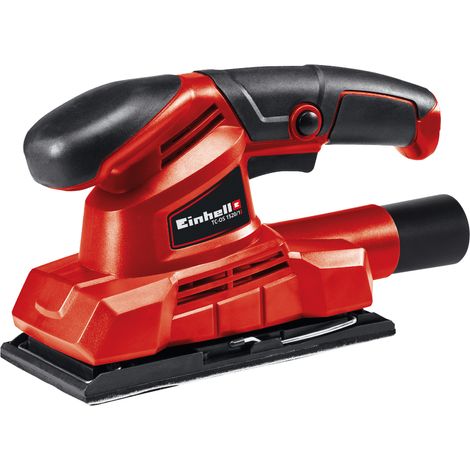 Einhell Ponceuse vibrante TC-OS 1520/1 (150 W, Conception compacte, Revêtement Soft Grip) Livré avec 3 feuilles abrasives et adaptateur pour aspiration