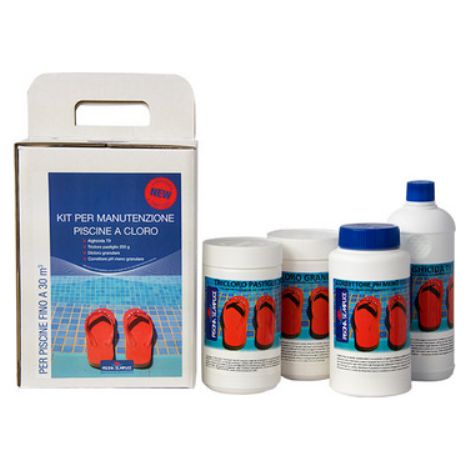 KIT MANTENIMENTO A CLORO FINO A 30 M3 - LAPI