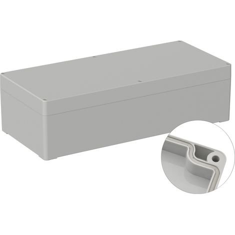TRU COMPONENTS TC-9065568 Outdoor-Gehäuse 360 x 160 x 100 Polycarbonat Lichtgrau (RAL 7035) 1 St. (1/2)