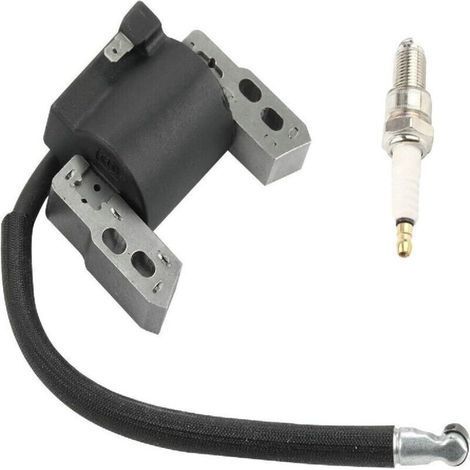 Lot de 2 packs bobine d'allumage haute tension avec bougie compatibles avec 796964, 695711, 555530 et 557040, allumage haute performance pour équipement de jardin. (1/4)