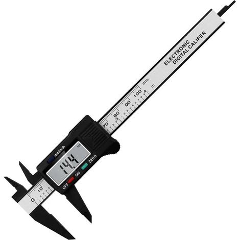 Micromètre Pied À Coulisse Électronique Numérique 150 Mm 100 Mm, Cadran En Fibre De Carbone, Pied À Coulisse, Micromètre, Outil De Mesure, Règle Numérique(D) (1/5)