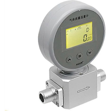 Débitmètre massique numérique NPT1/4 AMS2106 pour air comprimé, oxygène et azote, débit de 0 à 200 L/min (1/5)