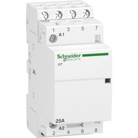 Contactor iCT - 2 polos - 4 NA - 25 A - 220...240 V CA Schneider Electric Mod. A9C20834