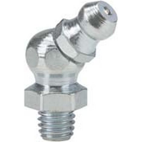 10PZ TESTINA PER INGRASSATORE CONICO H2-45° - M 6X1