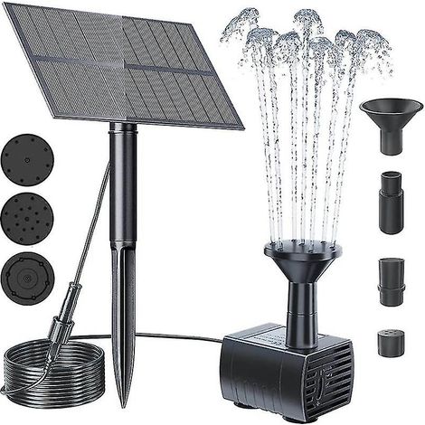 Fontaine solaire pour piscine, bassin, jardin, abreuvoir à oiseaux et décoration (1/5)