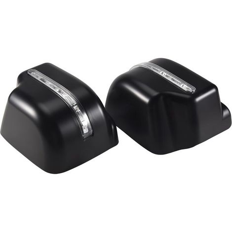 Cubiertas negras para espejos retrovisores laterales con intermitentes para modelos Jimny JB64 y JB74 de 2018 a 2020.