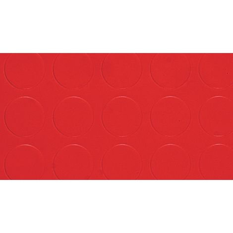 Copripavimento in PVC Bollato Rosso Rt. M L 25X M 1 H Spess. Mm 1 3 25