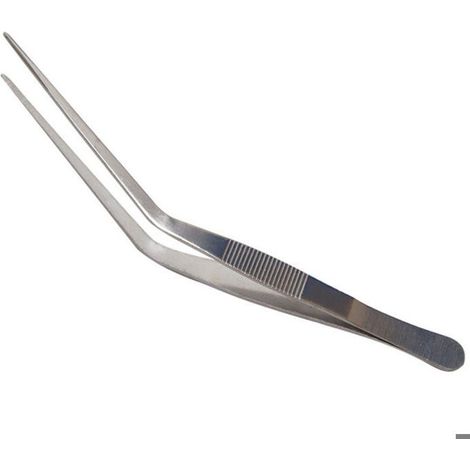 Pinces en acier inoxydable de 200 mm de long, ustensiles de cuisine professionnels pour le service des aliments (1/4)