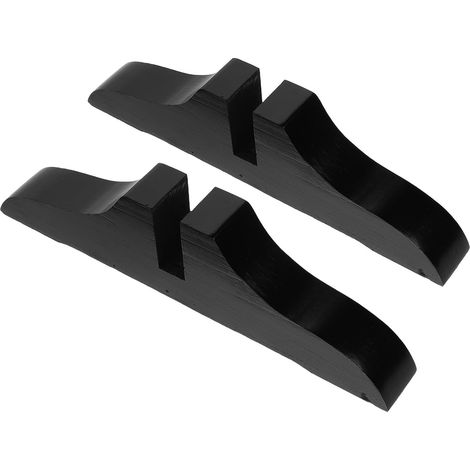 2pcs Base de Séparation Épaissie en Bois pour Paravent de Chambre, Pieds D'écran Domestiques Noirs, Support Stable pour Fixer Cloisons, pour Maison et Bureau (1/5)