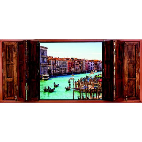 Poster Thème Window Venice - 202 x 90 cm (1/3)