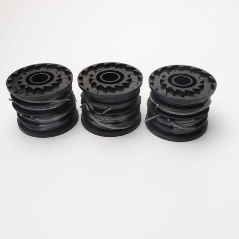 Compatible avec les tondeuses Greenworks : Kit de capuchon de bobine gris 2900719 — Accessoire pour fil de coupe-bordures et tondeuse à gazon, F