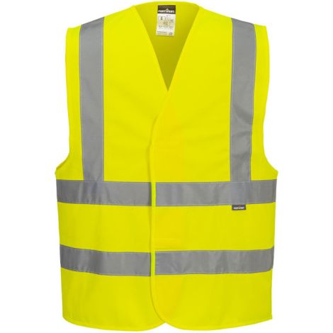 Chaleco con banda y soporte de alta visibilidad ES1 Essential PORTWEST ES470 XXL Amarillo