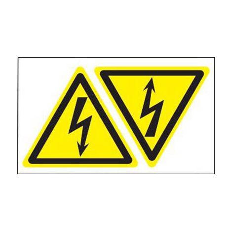 Etiquette d'avertissement Attention  Haute tension TE Connectivity ESSW 8-1768019-3 Film autocollan (1/2)