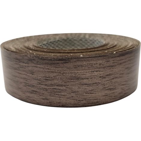 1x Bande de Chant Thermocollant 21mm x 5m Epaisseur 0,50mm Mélaminé Facile à Appliquer Bricolage Étagère Meuble Panneau Bois Durable, Noyer (1/3)