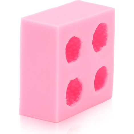 Mehrzweck-Erdbeerform aus flexiblem, lebensmittelechtem Silikon mit Antihaftbeschichtung, für Fondant, Schokolade und selbstgemachte Süßigkeiten, rosa (1/5)