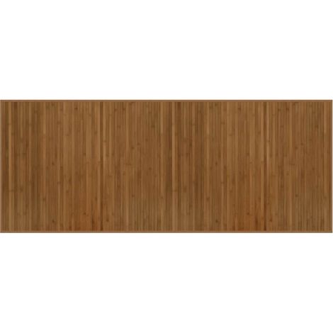Tapis rectangulaire marron 80x200 cm bambou (1/5)