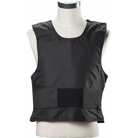 Gilet Pare-coupures Léger Et Souple À Col Rond, Style Discret, for Usage Policier. Vêtements D'autodéfense Anti-coupures.(L) (1/2)
