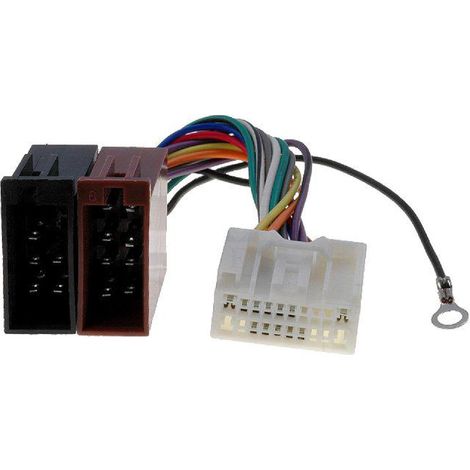 Fiche Autoradio 20PIN vers ISO- C-Crosser Lancer Outlander Pajero 4007
