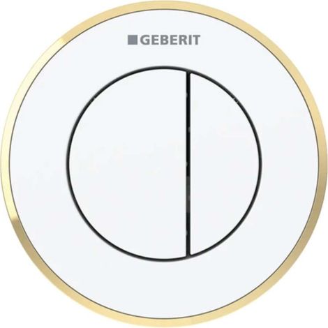 Geberit Systèmes de chasse d’eau - Commande à distance de chasse d'eau type 10, 2 actions, pour réservoir de chasse encastré 8 (1/2)