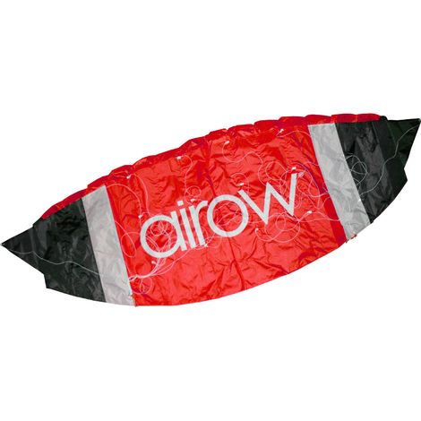 Aquilone Vela a forma di Paracadute 140x60 Nero e Rosso (1/2)