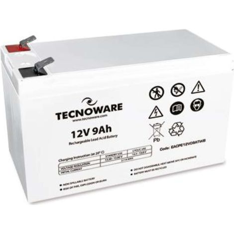 Batteria Ups Tecnoware 12Vdc 9Ah High Ermetica Al Piombo Bulk