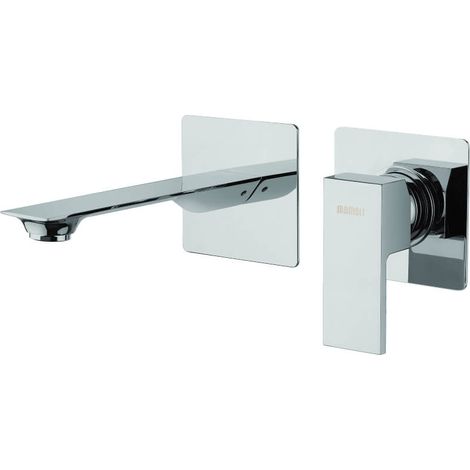 Miscelatore lavabo a muro cromo Blade Mamoli per piletta Click clack (1/2)