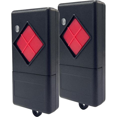 Paquete de 2 mandos a distancia para puerta de garaje con 4 botones, compatibles con Di-ckert MAHS40-04 40.685MHz. (1/3)
