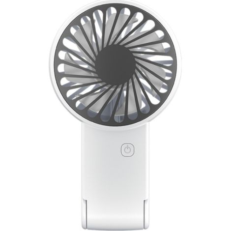 Mini ventilateur de voyage portable rechargeable et pliable, accessoire de table pour festival, blanc (1/5)