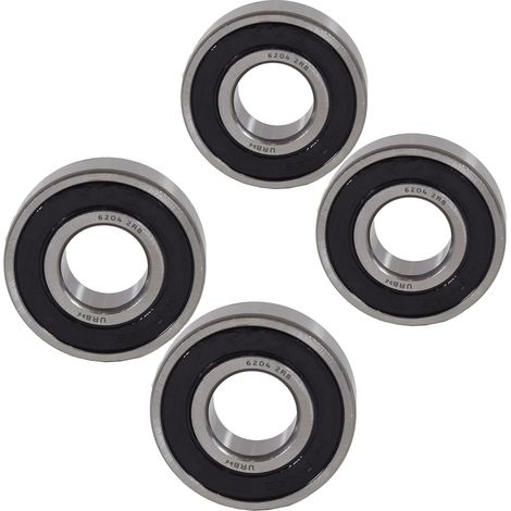 Roulement à billes étanche - Lot de 4 - Acier - Pour moyeu de remorque ERDE - ID20xOD47xL14mm (1/5)
