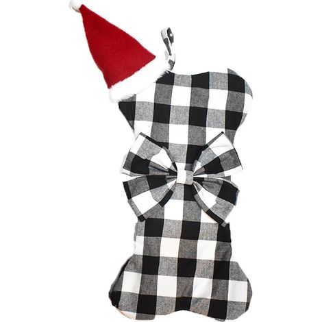 Grande chaussette de Noël décorative, pendentif sapin de Noël, sac cadeau dessin animé 42 x 24 cm (1/5)
