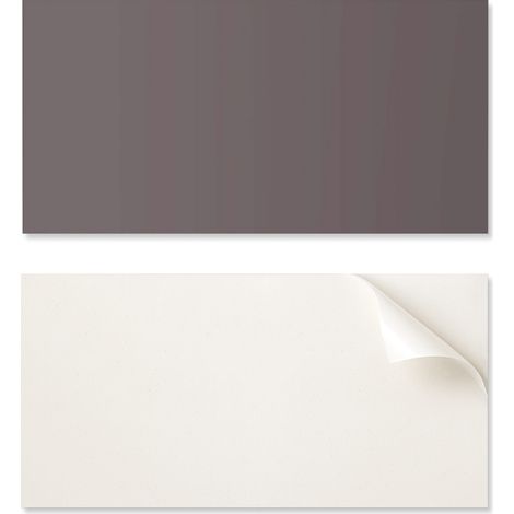 Panel de PVC adhesivo con motivo decorativo, perfecto para el pasillo, 120 x 60 cm, color marr贸n.