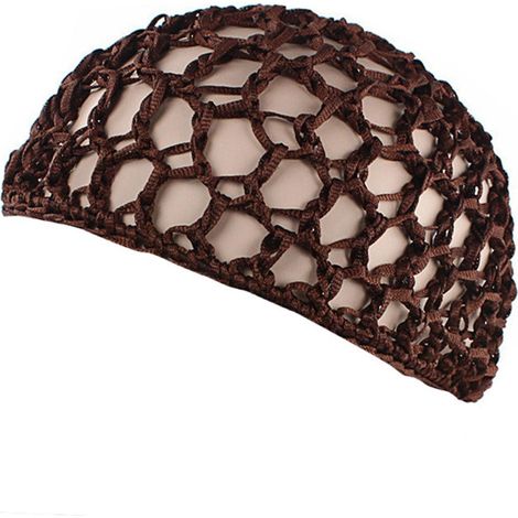 Filet à cheveux en maille, bonnet crocheté, filet à cheveux en résille, cache-cou, ornement pour dormir (1/5)