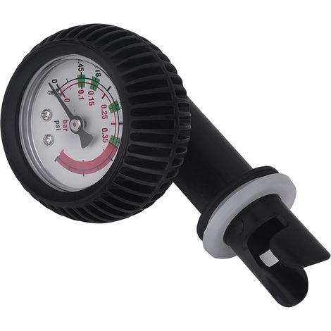 Manomètre de pression d'air et baromètre en nylon pour bateau gonflable, kayak ou radeau, noir (1/5)