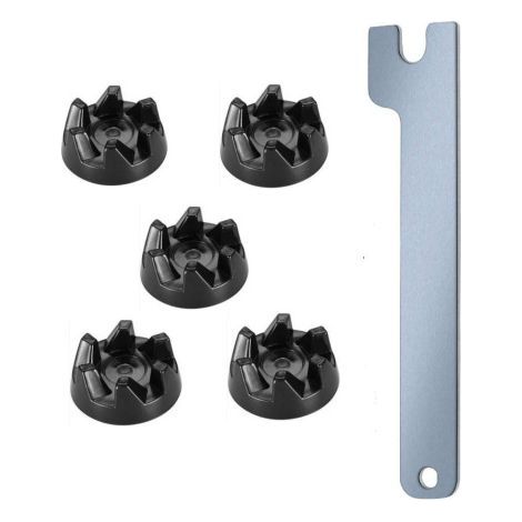GROOFOO 5-teiliges Gummikupplungs-Zahnradset mit Ausbauwerkzeug für KitchenAid WP9704230VP (1/5)