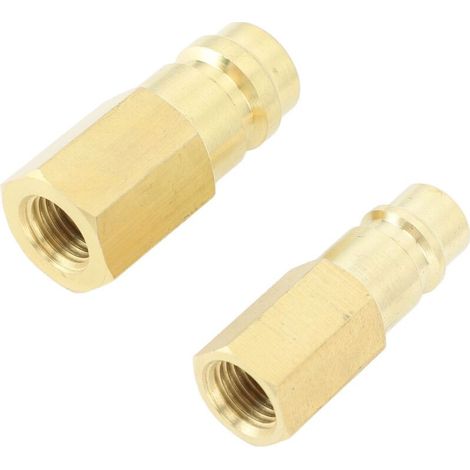 Connecteur de climatiseur R134A 1/4 dans l'adaptateur SAE pour le système de réfrigérant-Crezuo (1/4)