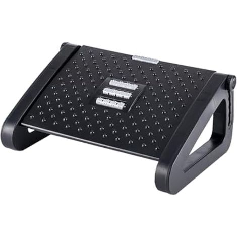 Repose-pieds réglable en hauteur avec surface de massage pour dessous de bureau, 6 hauteurs réglables pour bureau au travail pour la maison, le bureau (1/5)