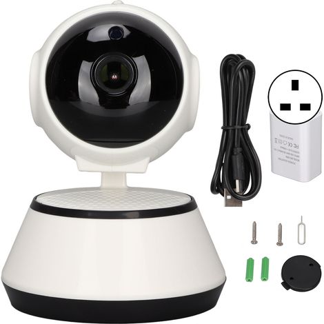 Indoor Smart Security Camera Wifi Baby Monitor Wireless Dog Pet Camera 2 Way Audio for Home UK Plug 100-240V (1/5)