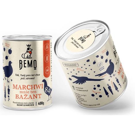 COMIDA HÚMEDA PARA PERROS - ZANAHORIA, FAISÁN, Multipack 400 g x 6