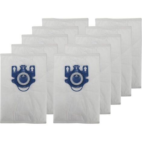 Lot de 10 sacs d'aspirateur compatibles avec Miele Classic C1, C2, C3, S2000, S5000 et S8000, alternative pour 9917730 GN 3D, accessoires (1/4)