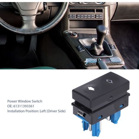 Interrupteur Électrique de Vitre Conducteur Gauche BMW Série 3 E36 1990–2000 Commande Vitre 5 Broches ABS (1/5)